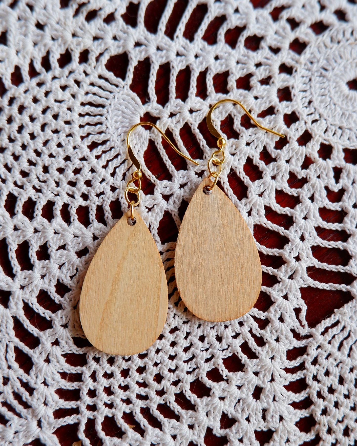 Hand-Painted Earrings - Rose Bouquet