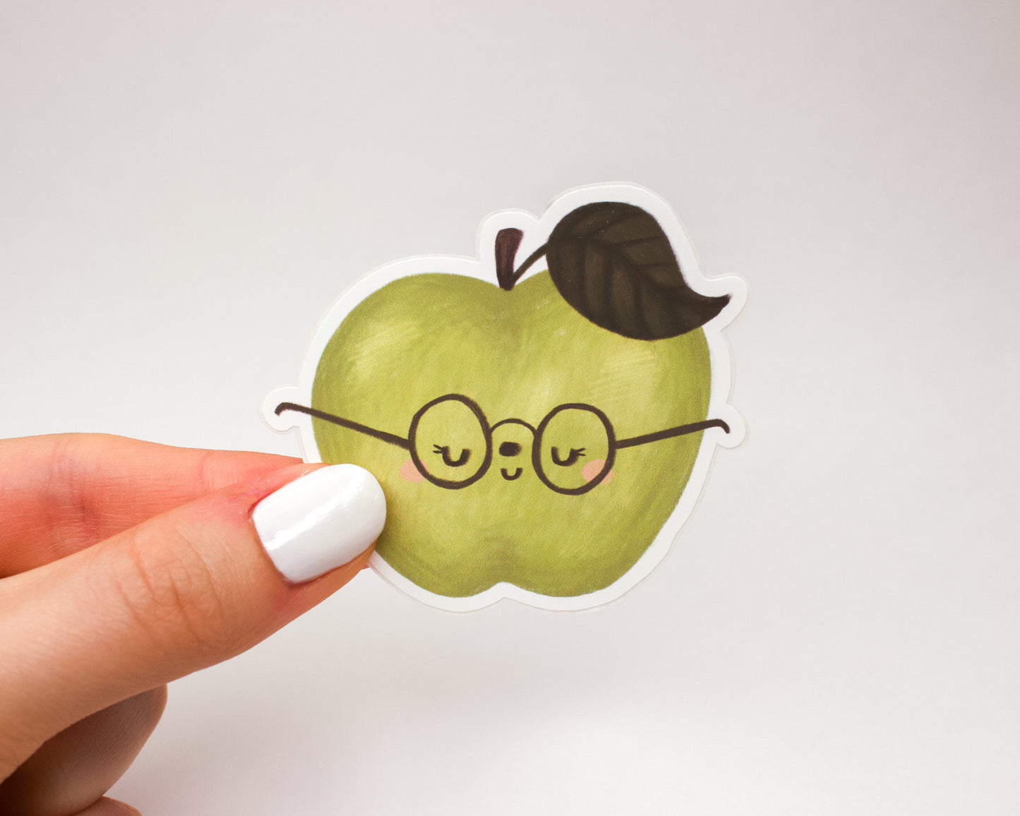 Handmade Granny Smith Apple Sticker