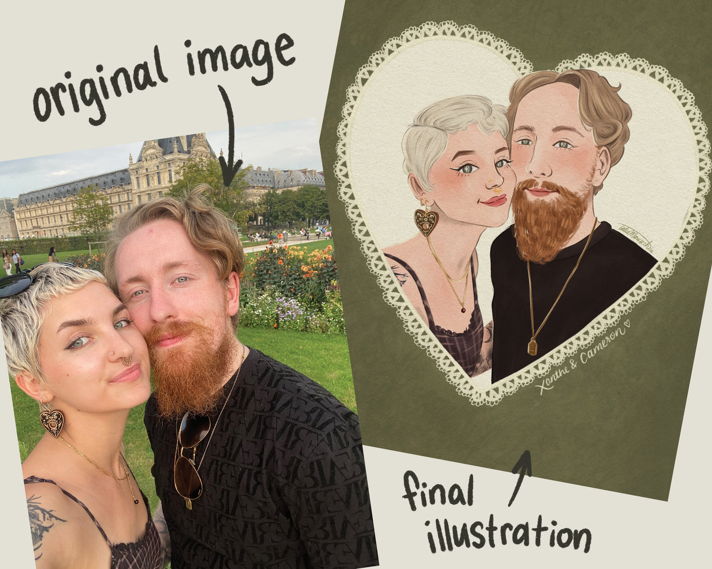 Custom Couple Portrait - Digital Download