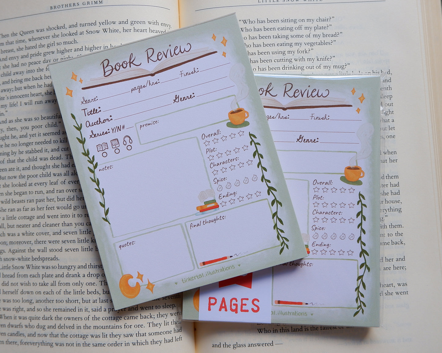 Book Review Notepad