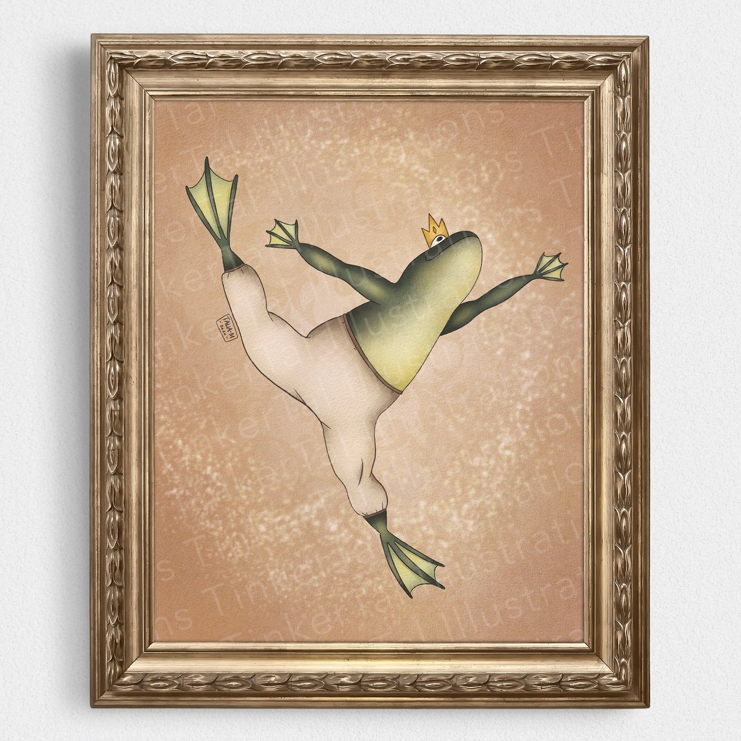 Frog 'Ballet Leap' Art Print - Charles