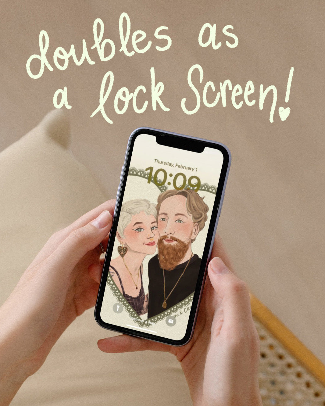 Custom Couple Portrait - Digital Download