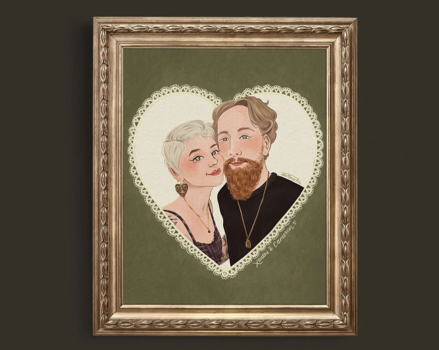Custom Couple Portrait - Digital Download