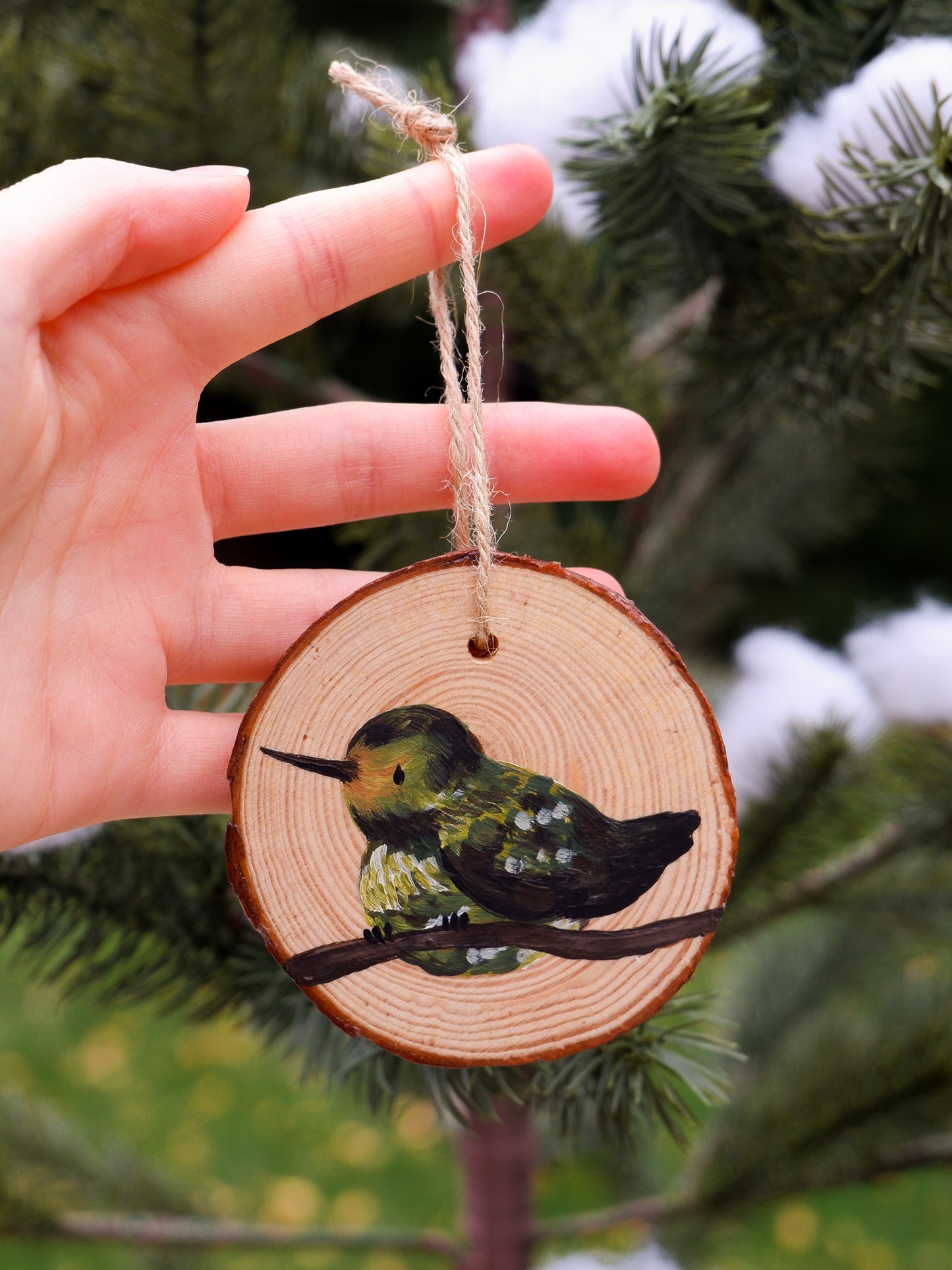 Hummingbird Ornaments (7) - Hand-Painted Ornaments