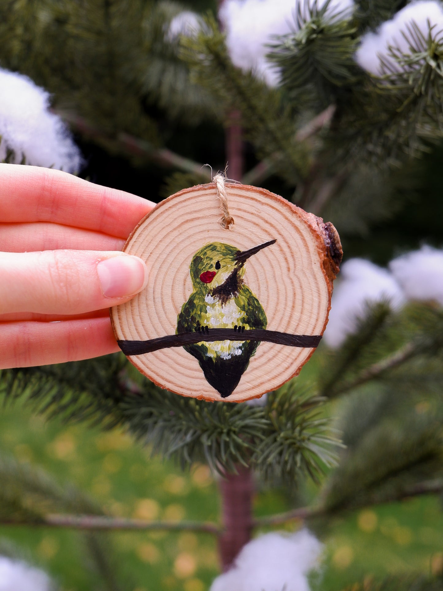 Hummingbird Ornaments (7) - Hand-Painted Ornaments