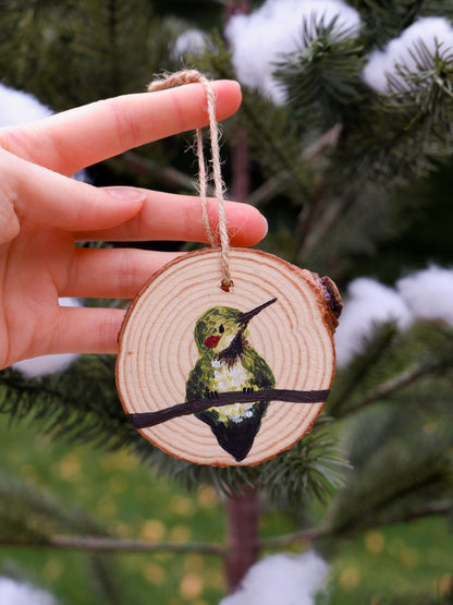 Hummingbird Ornaments (7) - Hand-Painted Ornaments