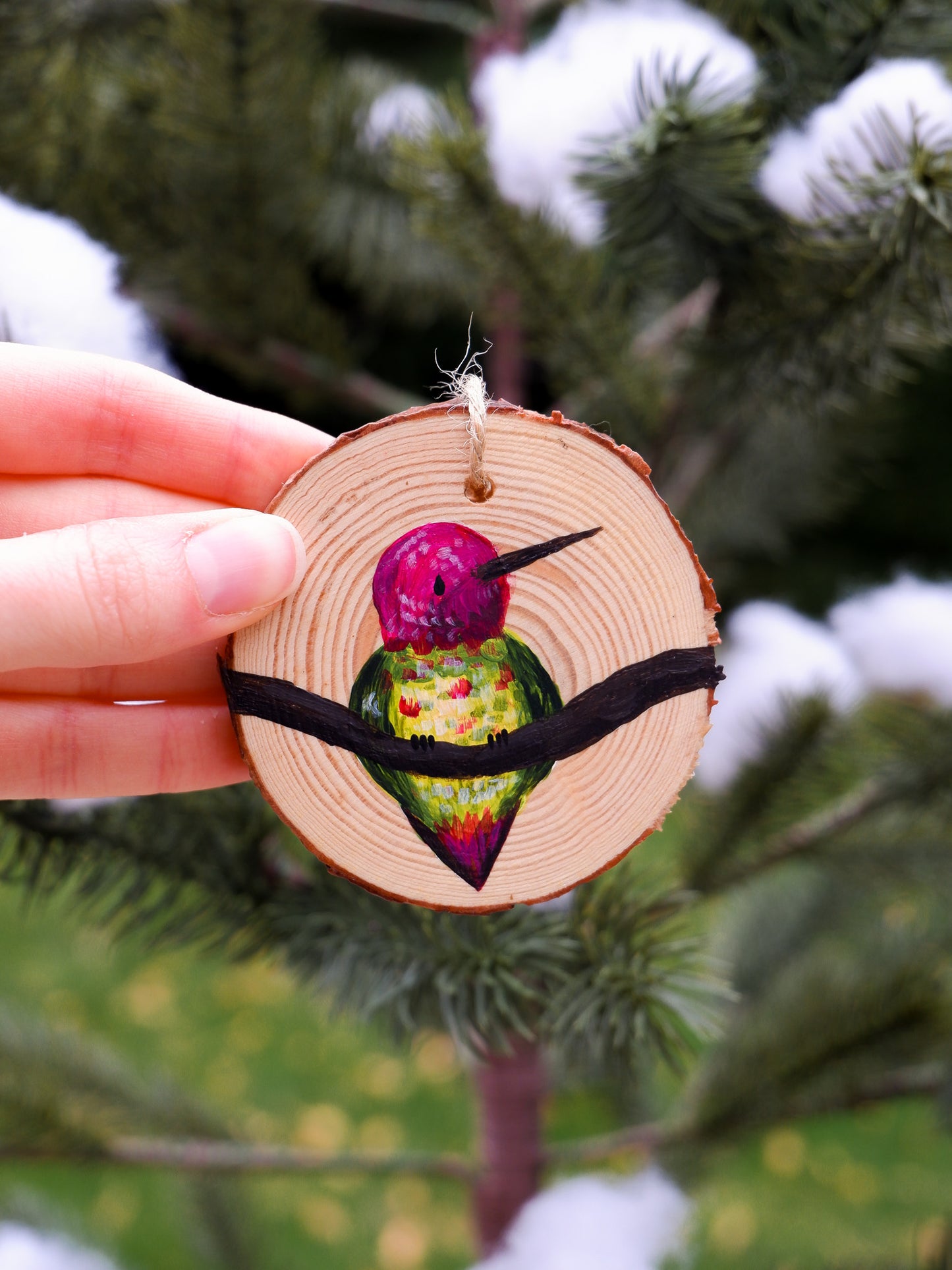 Hummingbird Ornaments (7) - Hand-Painted Ornaments