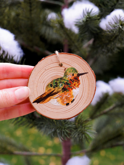Hummingbird Ornaments (7) - Hand-Painted Ornaments