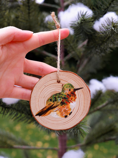 Hummingbird Ornaments (7) - Hand-Painted Ornaments