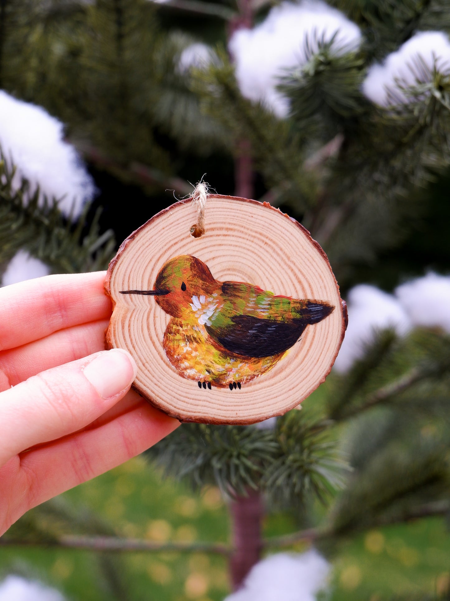 Hummingbird Ornaments (7) - Hand-Painted Ornaments
