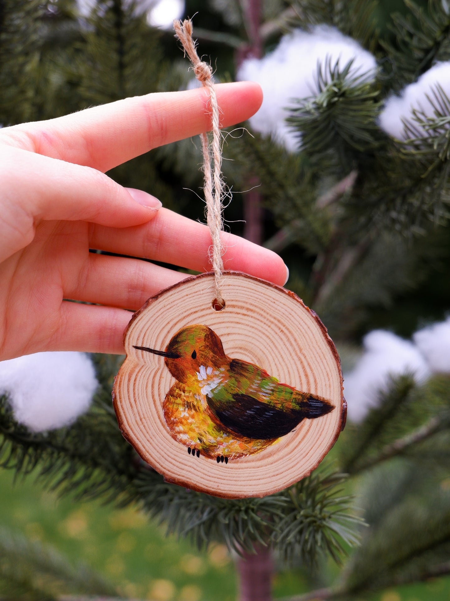 Hummingbird Ornaments (7) - Hand-Painted Ornaments