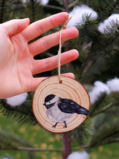 Chickadee Ornaments - Hand-Painted Ornaments (6)