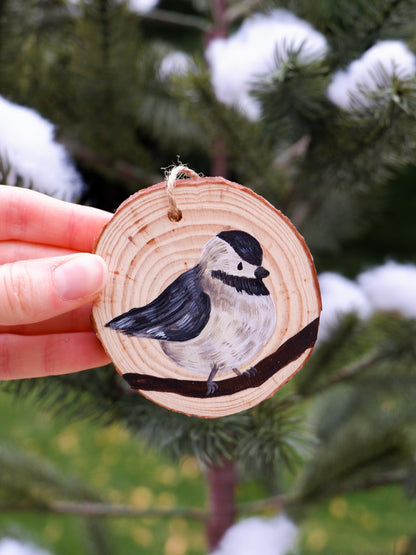 Chickadee Ornaments - Hand-Painted Ornaments (6)