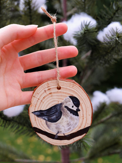 Chickadee Ornaments - Hand-Painted Ornaments (6)