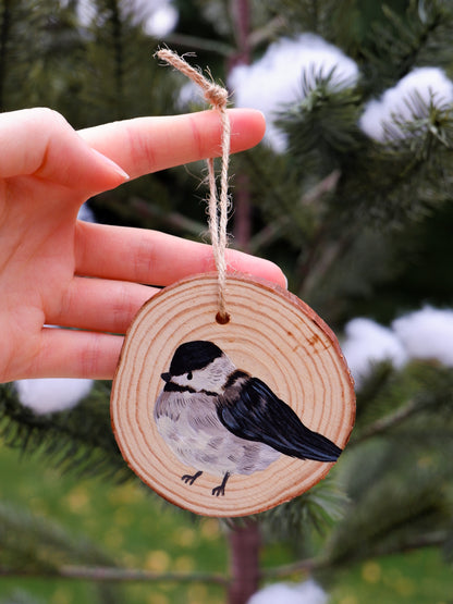 Chickadee Ornaments - Hand-Painted Ornaments (6)