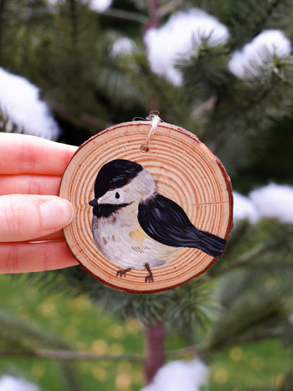 Chickadee Ornaments - Hand-Painted Ornaments (6)