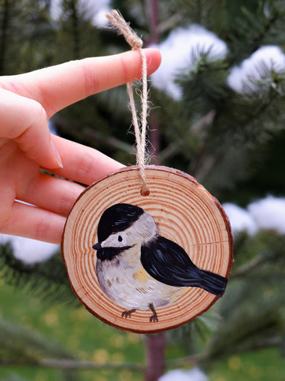 Chickadee Ornaments - Hand-Painted Ornaments (6)
