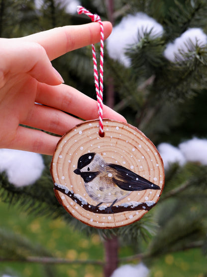 Chickadee Ornaments - Hand-Painted Ornaments (6)