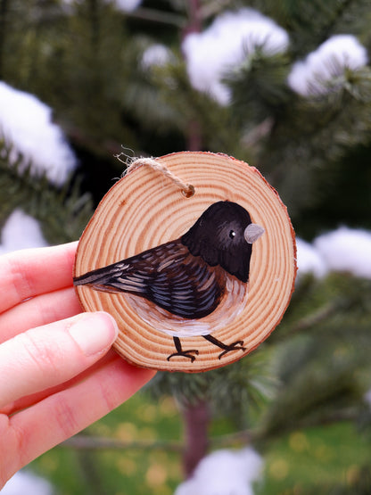 Junco Bird Ornaments (4) - Hand-Painted Ornaments