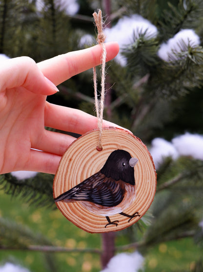 Junco Bird Ornaments (4) - Hand-Painted Ornaments