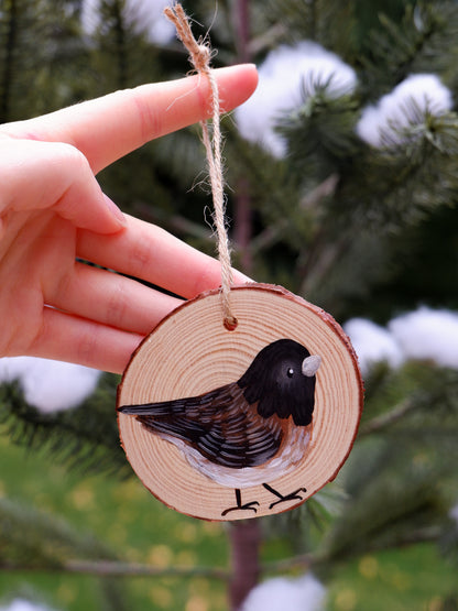 Junco Bird Ornaments (4) - Hand-Painted Ornaments