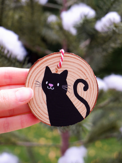 Pet Cats - Hand-Painted Ornaments (3)