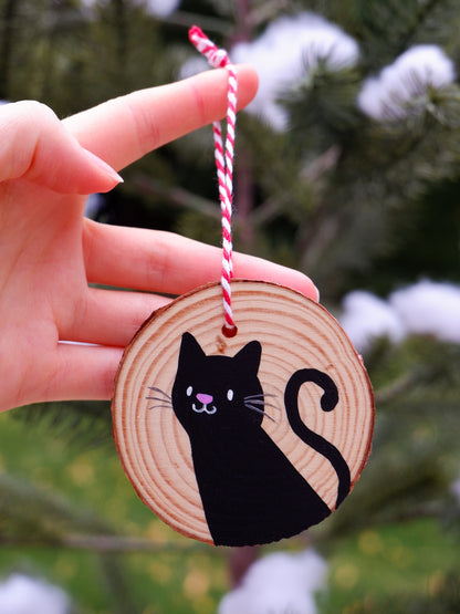 Pet Cats - Hand-Painted Ornaments (3)