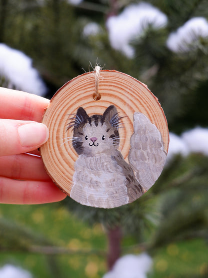 Pet Cats - Hand-Painted Ornaments (3)