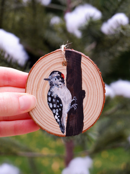 Woodpecker Ornaments- Hand-Painted Ornaments (5)