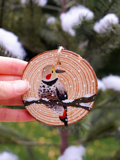 Woodpecker Ornaments- Hand-Painted Ornaments (5)