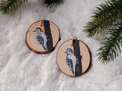 Woodpecker Ornaments- Hand-Painted Ornaments (5)