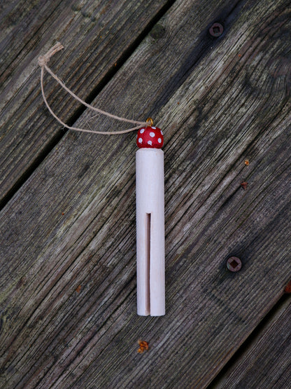 Round Wooden Clothespin Ornaments - Hand-Painted Ornaments