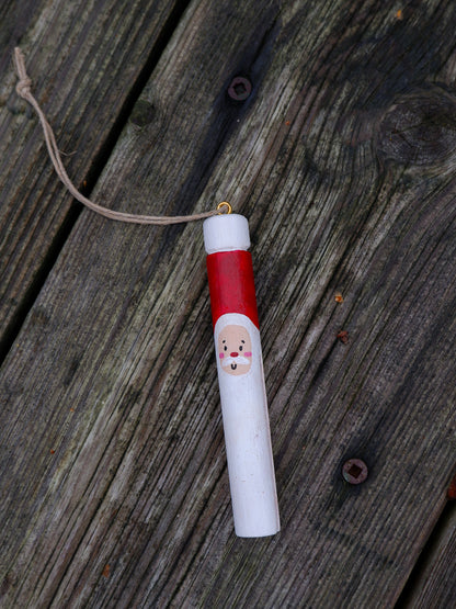 Round Wooden Clothespin Ornaments - Hand-Painted Ornaments