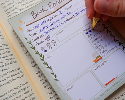 Book Review Notepad