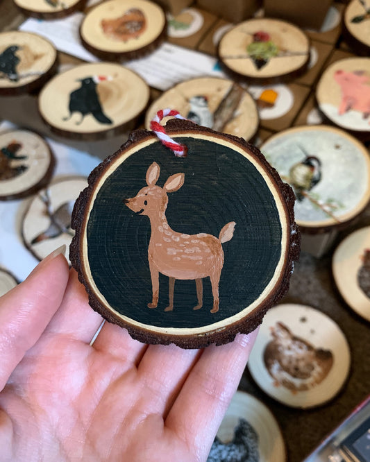 Deer Ornaments - Hand-Painted Ornaments