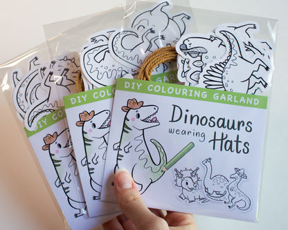 Dinosaur Colouring Garland