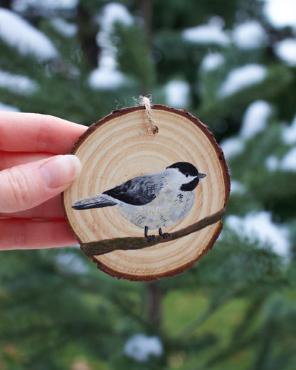 Chickadee Ornaments (5) - Hand-Painted Ornaments