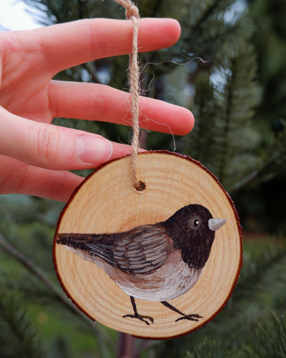 Junco Bird Ornament - Hand-Painted Ornament