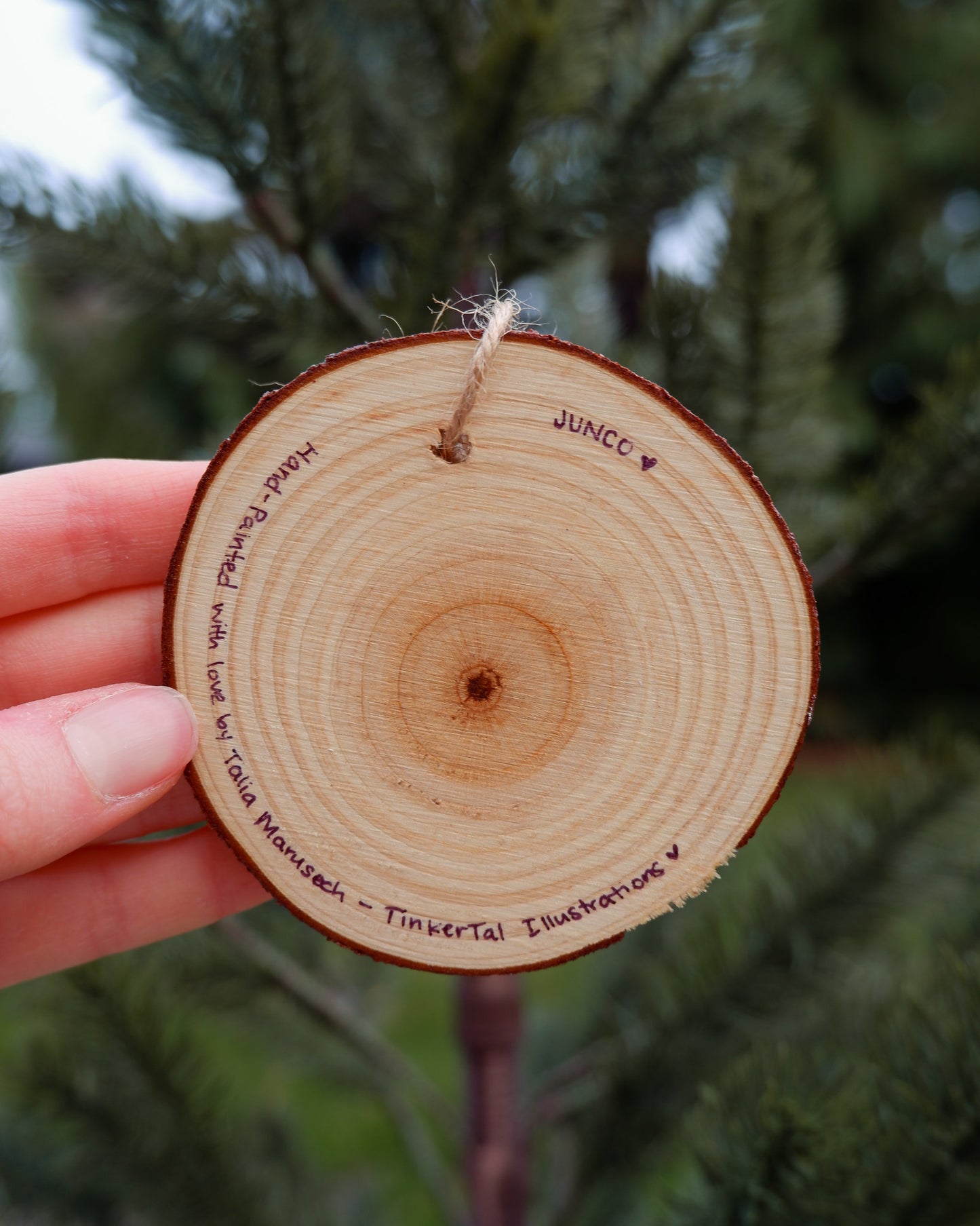 Junco Bird Ornament - Hand-Painted Ornament