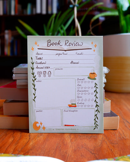 Book Review Notepad