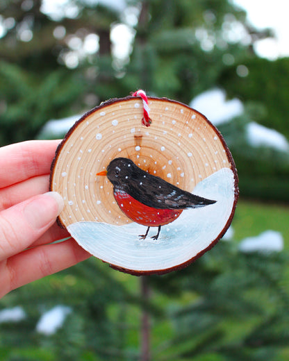Robin Ornament - Hand-Painted Ornament