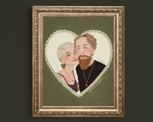 Custom Couple Portrait - Digital Download